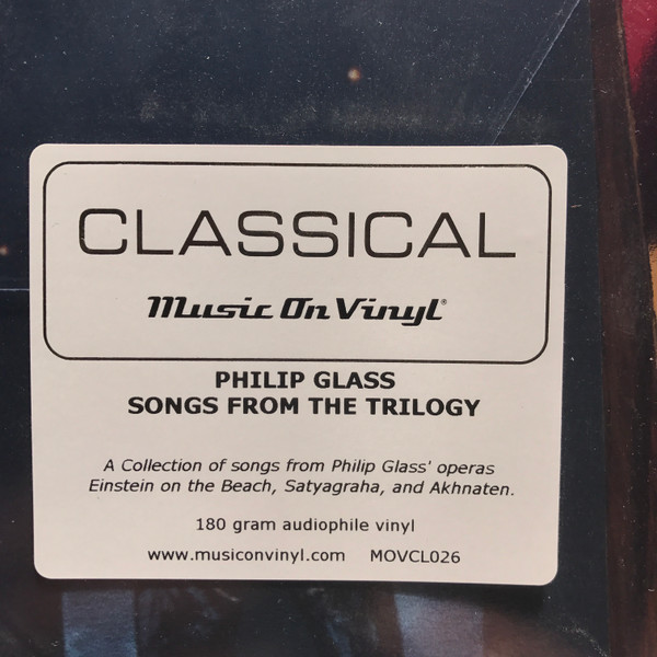 Philip Glass – Songs From The Trilogy – To Diskadiko – Music Store