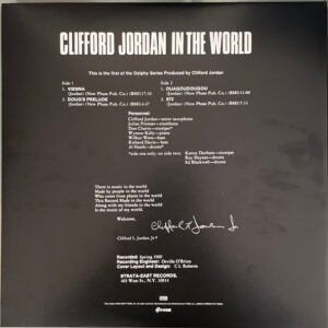 Clifford Jordan – Clifford Jordan In The World